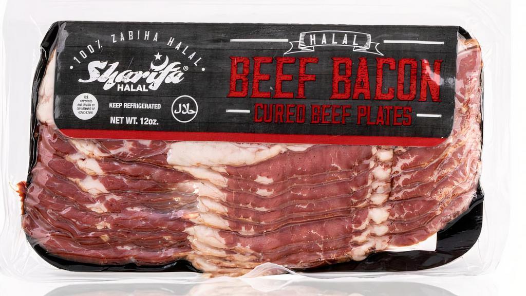 Beef Bacon - Breakfast Slices - 12 Oz Package · Breakfast slices. 10 oz package.