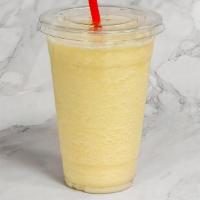 Pineapple Smoothie · Blended with Fresh Pineapple