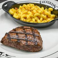 Wagon Boss Top Sirloin · Served with a side & your choice of dinner Caesar salad, dinner salad (with a choice of hone...