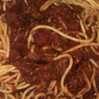Spaghetti With Marinara · Meatless tomato sauce or pink sauce.