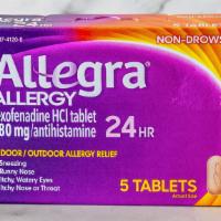 Allegra 24 Hours (5) · 180 mg Tablets.