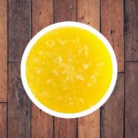Jugo De Pina · Blended Pineapple chunks, sweetened with real sugar cane, served over ice