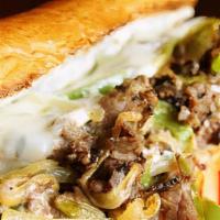 Perfect Philly Cheesesteak ( Green Paper, Mushroom, Onion) · Fresh Philly meat with sautéed onions, mushroom, green pepper.