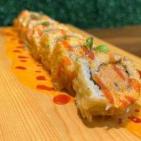 All Might Roll · Crunchy spicy tuna tempura /top: spicy mayo.