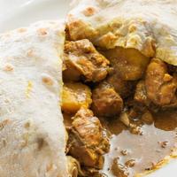 Curry  Chicken Roti · 