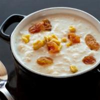 Rice Pudding · Sweet, creamy pudding made from cooked rice, milk and sugar.