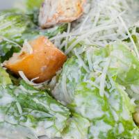 Caesar Salad · hearts of romaine, Parmigiano-Reggiano, garlic-herb croutons