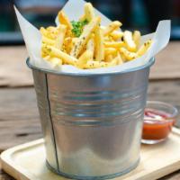 Bucket Of Fries! (3X The Fries!) · A whole lotta golden, crisp French fries. Great to share!
