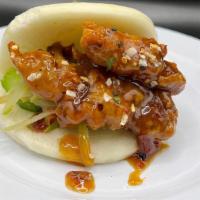 The General · Our signature buttermilk fried protein, dipped in our homemade General Tso sauce. Topped wit...