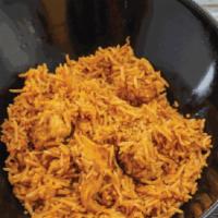 Kids Biryani Rice Bowl (Gf) · Basmati rice stir-fried Indian style with chicken, veggies or paneer. Served with choice of ...