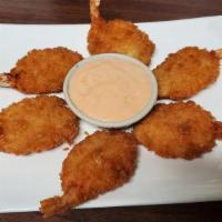 A-6 Crispy Butterfly Shrimp (6) · Breaded butterfly shrimps with house spicy creamy sauce