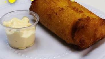 Corn Tamale · Tamale made with com served with cream