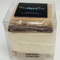 Irish Cream S'Mores Box (5 Oz) · Handcrafted Irish cream marshmallow packed with Hershey's milk chocolate bar and graham crac...