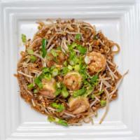 1 Pad Thai · Stir-fried rice noodles with meat, egg, bean sprout, scallion, and ground peanut in pad Thai...