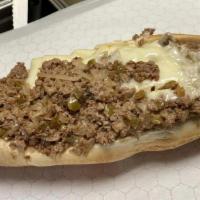 Impossible Philly · Shaved Ribeye - Swiss Cheese - Grilled Onion - Grilled Pepper