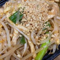 Pad Thai · Thai stir-fried rice noodles with egg, crushed peanuts & scallions