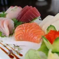 Sashimi Special · 18 pcs of assorted raw fish, served with sushi rice