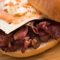 Pastrami Reuben · 1/4 Pound Grilled Pastrami - Topped With Swiss Cheese, Thousand Island Dressing & Cole Slaw ...