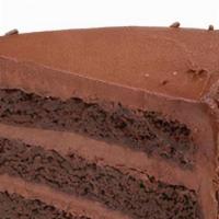 ** Fudge Cake ** · Chocolate fudge cake filled high with our signature homemade chocolate fudge & slathered in ...