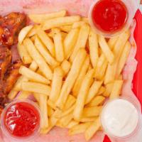 Wings Combo (10) · With Fries & Can Soda.