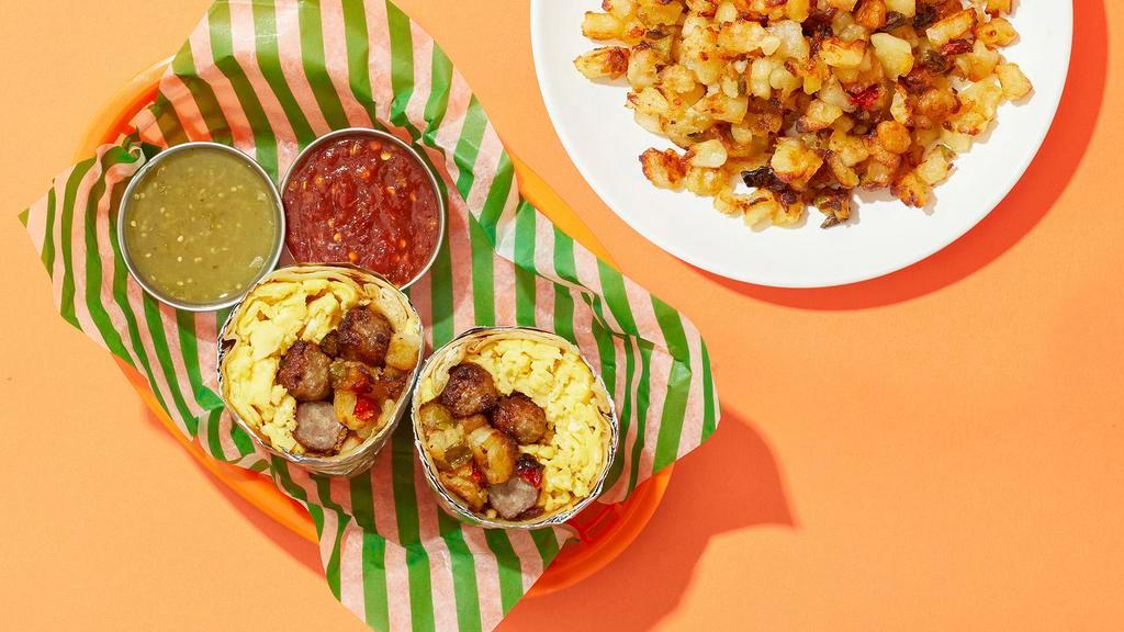 Breakfast Burrito Combo · Your choice of breakfast burrito and side.