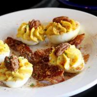 Devilish Good Eggs · Bacon and spiced pecans. Add an egg at an additional cost.