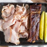 Low Carb Plate · 1/2 lb meat and 1 rib.
