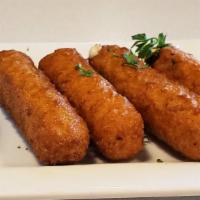 Fried Mozzarella Sticks · Classic mozzarella sticks  served with marinara sauce