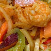 Shrimp & Veggie Tempura Appetizer · Crispy lightly battered shrimp and vegetables.