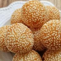Sweet Sesame Ball / 芝麻球 · Sesame ball is a fried Chinese pastry made from glutinous rice flour coated with sesame seed...
