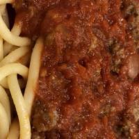 Spaghetti · Choice of marinara, meatball, meat sauce or butter.