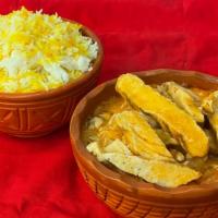 Butter Chicken · With Basmati rice or tandoori naan.