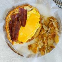 Egg & Cheese With Meat On Croissant · Bacon, Ham, sausage, scrapple, turkey sausage, turkey bacon