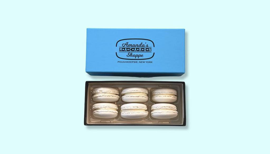 Box Of 6 Of French Macarons - French Vanilla · Box of six of our classic French Vanilla macarons.