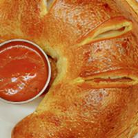 Cheese Calzone · Mozzarella and provolone cheese with pizza sauce.