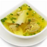 Wonton Soup · Chicken broth, pork wontons, scallions. served with crispy noodle on the side.
