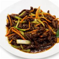 Crunchy Crispy Beef · Served in 32 oz Container w. 22 oz of Beef. Spicy. Popular. Sweet sesame tangy sauce, carrot...