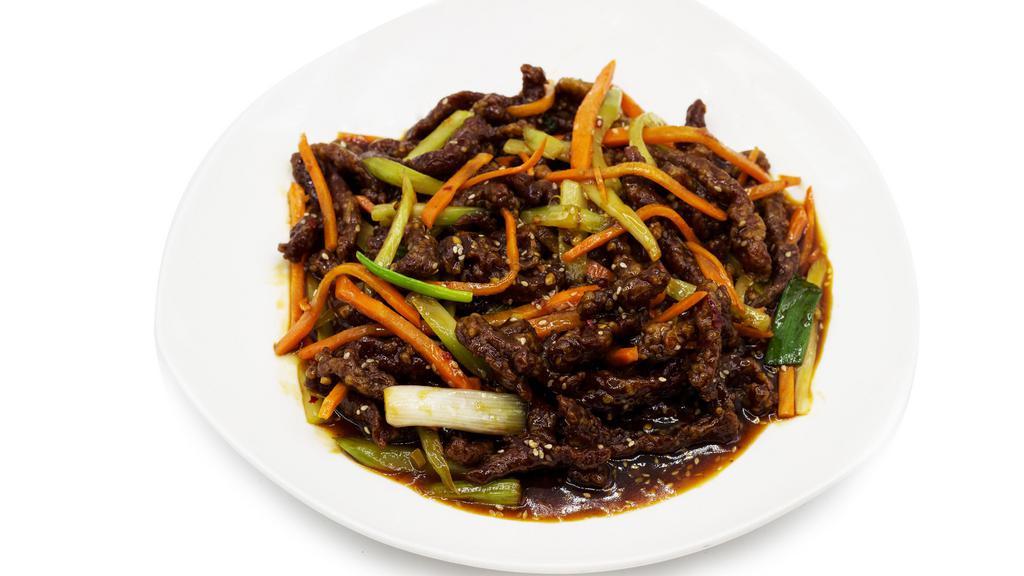 Crunchy Crispy Beef · Served in 32 oz Container w. 22 oz of Beef. Spicy. Popular. Sweet sesame tangy sauce, carrots, celeries.
