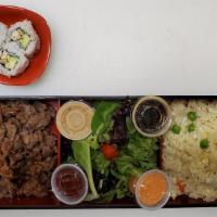 Beef Platter (Halal) · Platter with choice of protein over choice of steamed white rice or vegetable fried rice. Se...