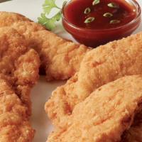 Chicken Tenders · All white meat tenders battered and fried golden brown served with your choice of dipping sa...