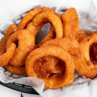Side Of Onion Rings · Beer battered fried golden brown.