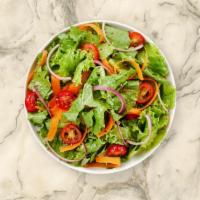 Mixed Greens Salad · Refreshing mix greens salad with selected toppings.