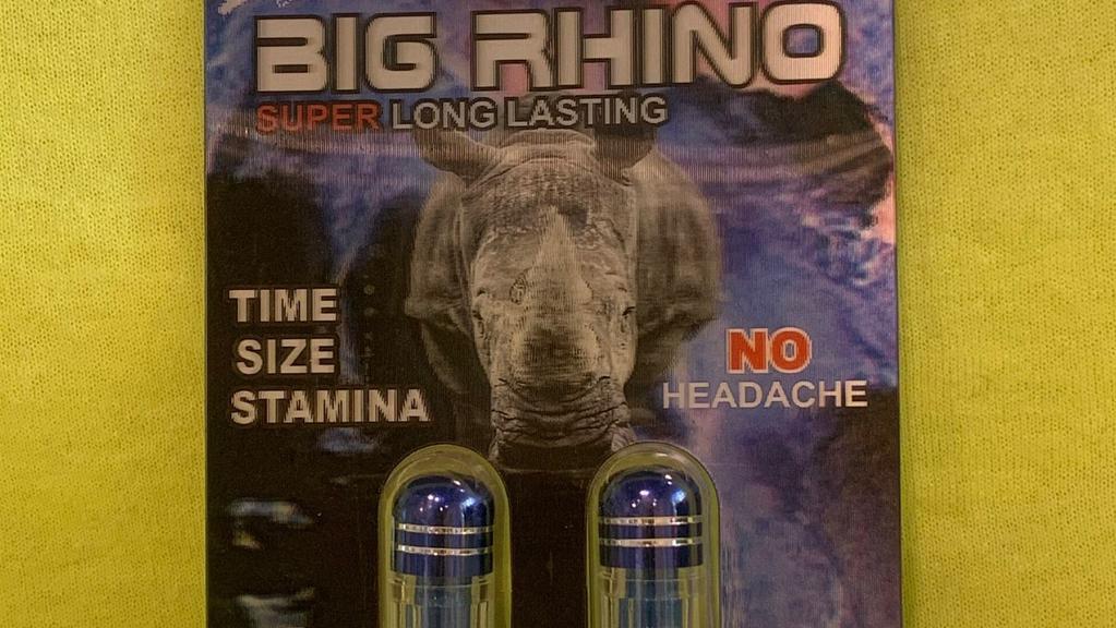 Pastillas Big Rhino · SUPER LONG LASTING.