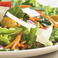 House Salad · Mixed lettuce, tomato, black olives,  mozzarella cheese, pepperoncini