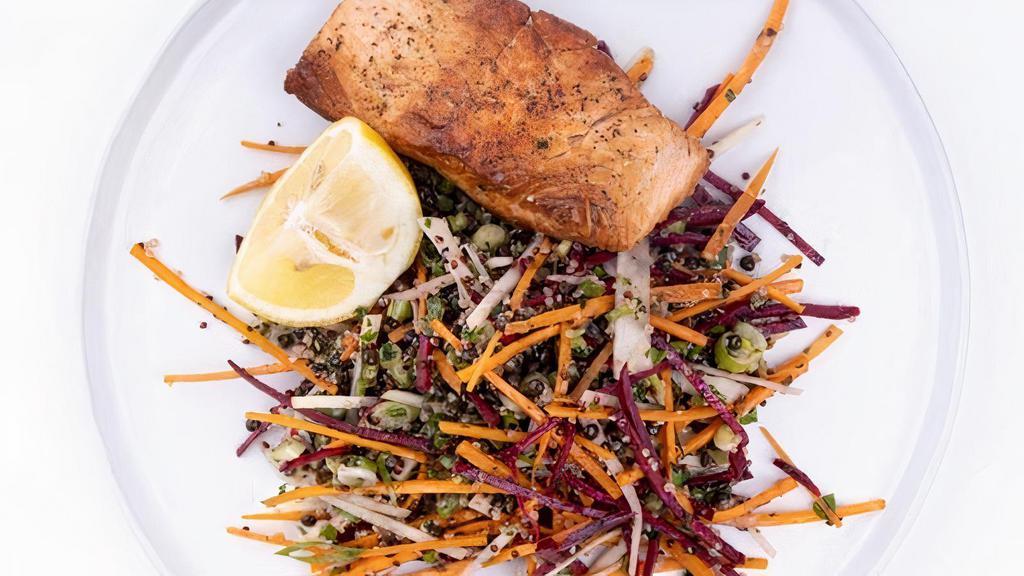 Grilled Mediterranean Branzino · Two sides of your choice.