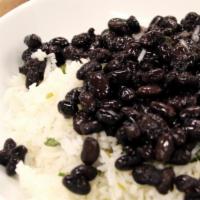 Rice & Beans · Lime cilantro rice with your choice of beans