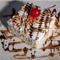 Tres Leches · Drizzled with Chocolate and Cajeta