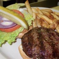 Classic Hamburger · Contains or may contain raw or undercooked ingredients. Consuming raw or undercooked meats, ...