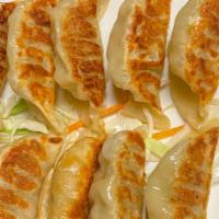 Chicken & Vegetable Dumplings (8) (Pan Fried) · Cabbage, chicken and onion.