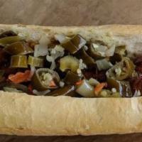 Italian Sausage · Our zesty Italian sausage char-grilled on toasted French bread.